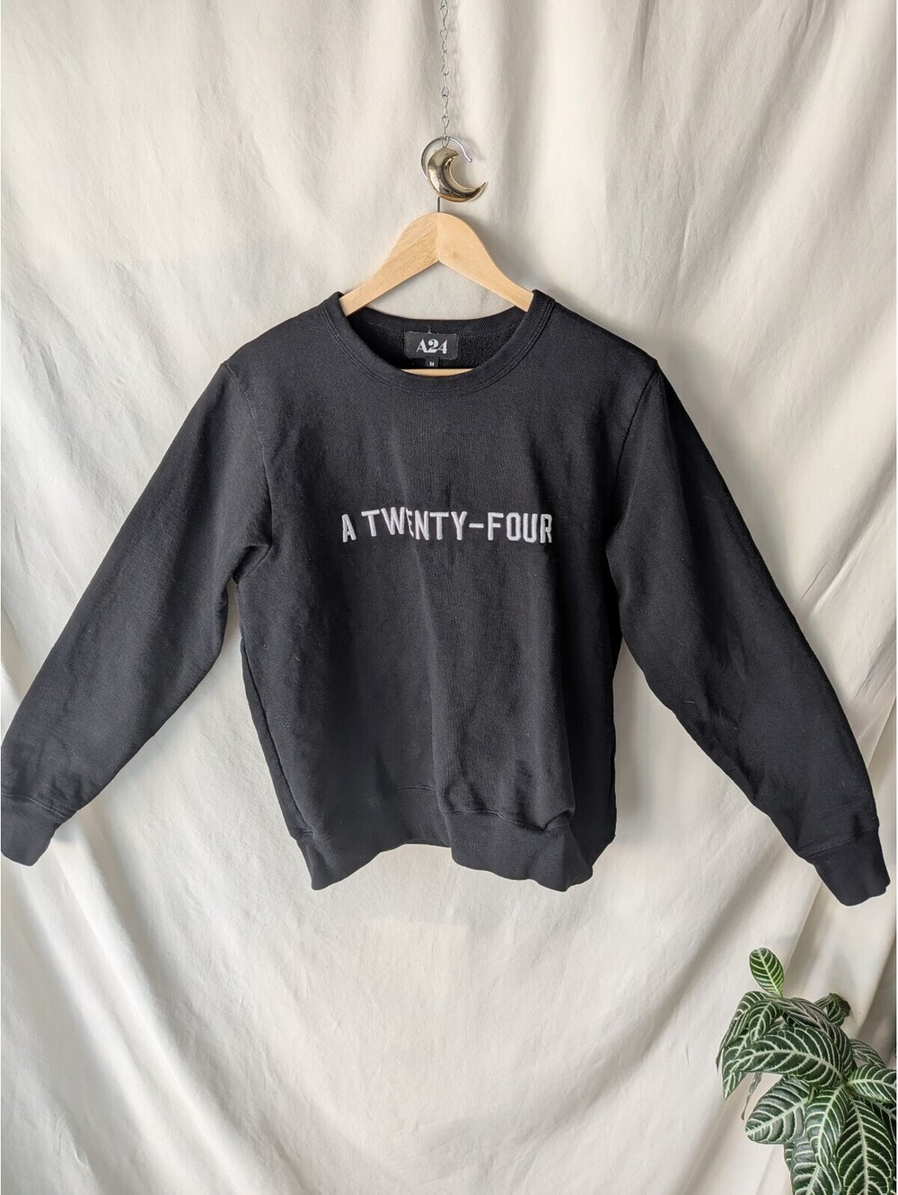 A24 black crewneck sweatshirt